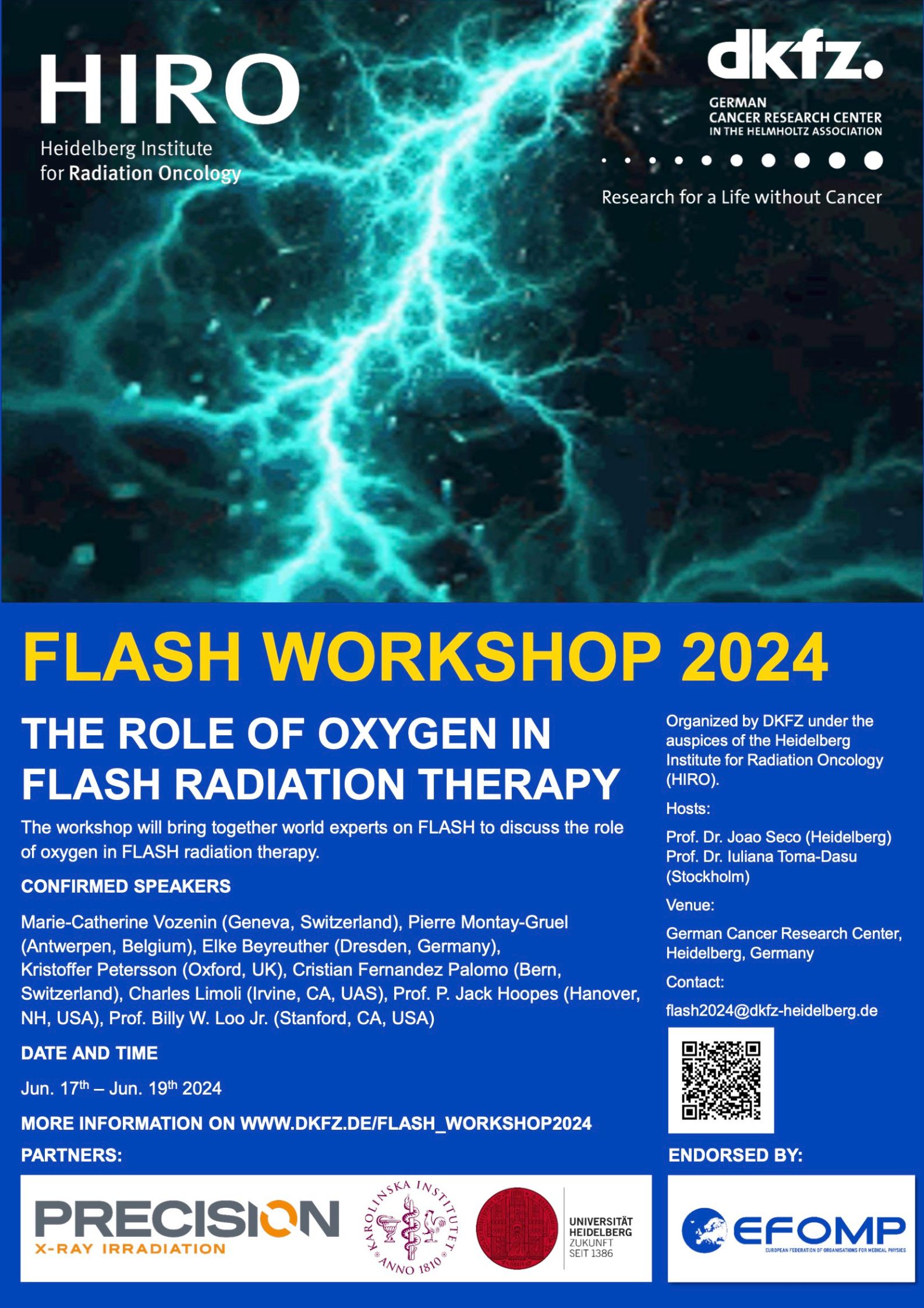 Taller Flash radiotherapy es impartido por Centro Alemán de Investigación del Cáncer (DKFZ)